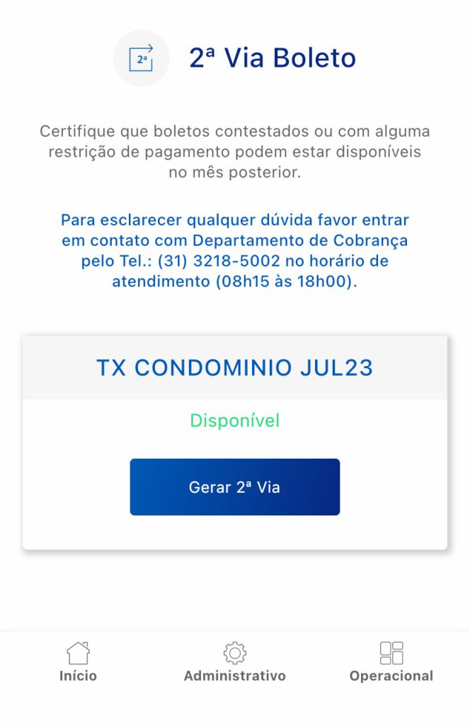 Menu Financeiro
